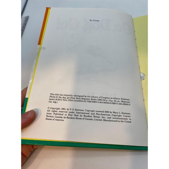 Vintage Dr. Seuss Go, Dog Go! Hardcover Children's Book by P.D Eastman - Picture 5 of 7